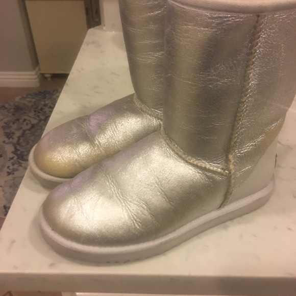 silver ugg boots